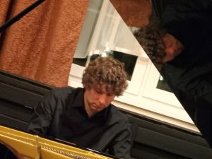 1173rd Liszt Evening, Oborniki Slaskie, Parlour of Four Muses, 225th Sep 2015.<br> Marek Szlezer - piano, Juliusz Adamowski - commentary. Photo by Jolanta Nitka.